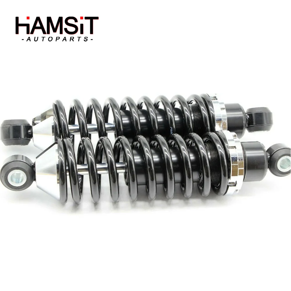 

Hamsit Suspension shock absorber Universal 1 Pair Hot Rod Rear Coil-Over Shock Set 250 Pound Springs Black Shocks