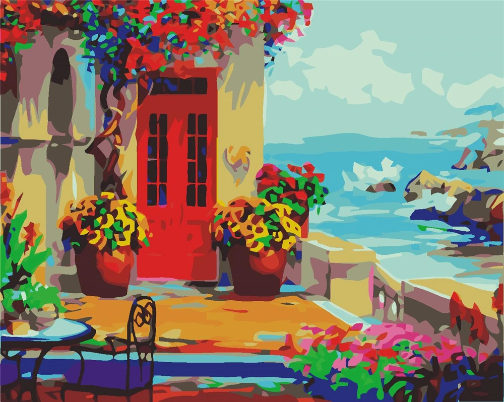 

Набор для рисования по номерам для взрослых, без рамки