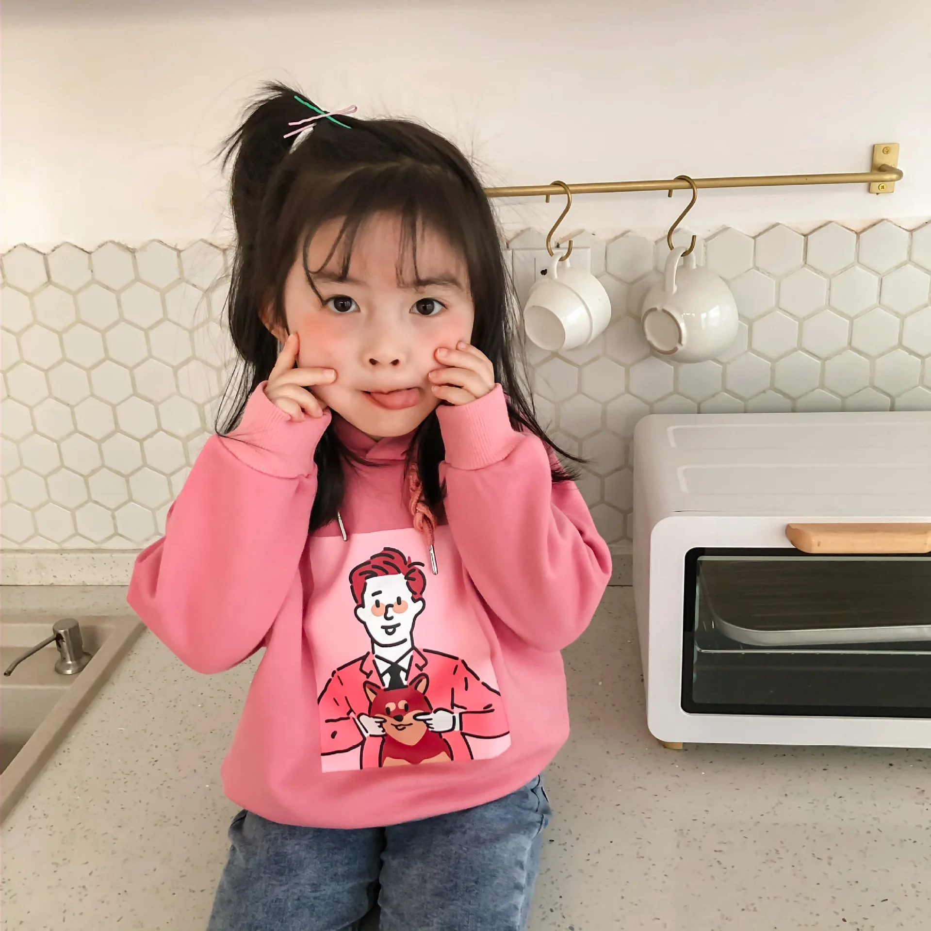 Новое поступление Весенняя Повседневная универсальная Толстовка в Корейском