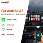 Carlinkit 2.0 Беспроводной автомобильный смарт-бокс для Audi A6 C6 S6 RS6 A7 S7 C7 RS7 2009-2018 CarPlay Android автоматическое подключение Mirrorlink IOS14