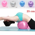 Массажные мячи для йоги, 25 см, пилатеса, фитнеса, баланса, тренировок, фитбол, 4 цвета, тренажер для бодибилдинга для дома