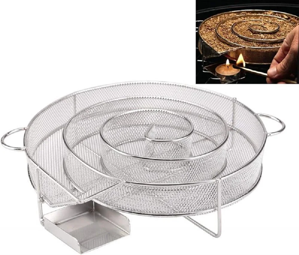 Коробочка для барбекю сетка генератора холодного дыма из нержавеющей стали