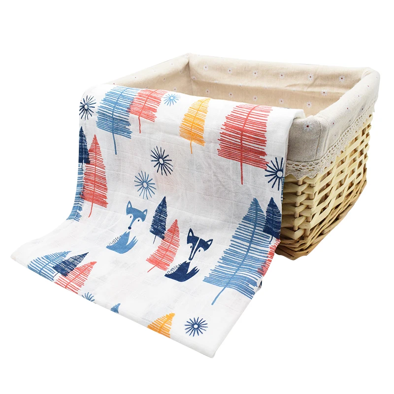 

[Mumsbest]1Pc Baby Cotton Muslin Swaddles Newborn Soft Blankets Bath Towel Gauze Infant Wrap Sleepsack Stroller Cover Kids Quilt