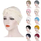 2021 Новый Модный женский тюрбан с принтом мягкая эластичная женская шапка с цветами головной убор в мусульманском стиле аксессуары женский тюрбан