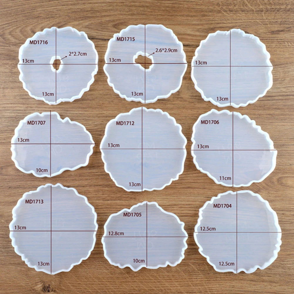 

1Pcs Silicone Irregular Cup Mat Coaster Mould Casting Jewelry Making Mould Accessories Decorative Craft DIY Mold
