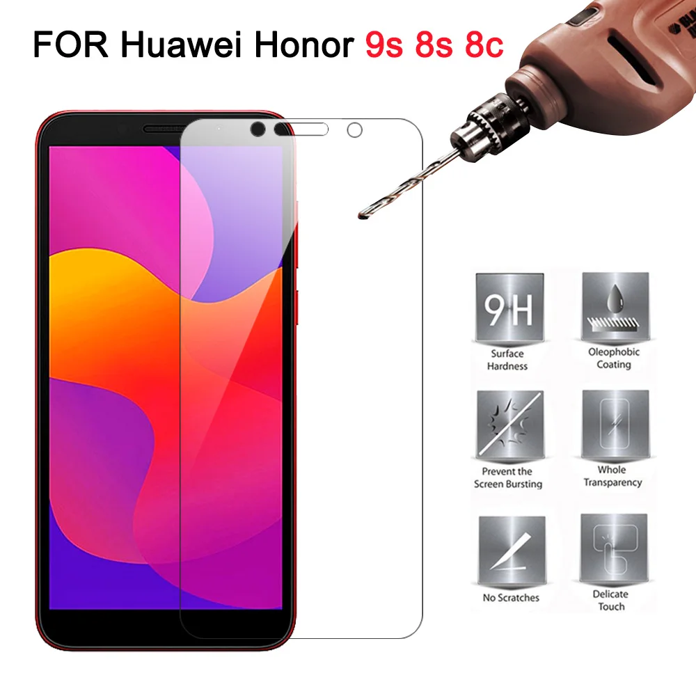 1-3 шт Защитное стекло для Huawei Honor 9S закаленное 8 Prime Защита экрана 8c 8x 8s | Мобильные