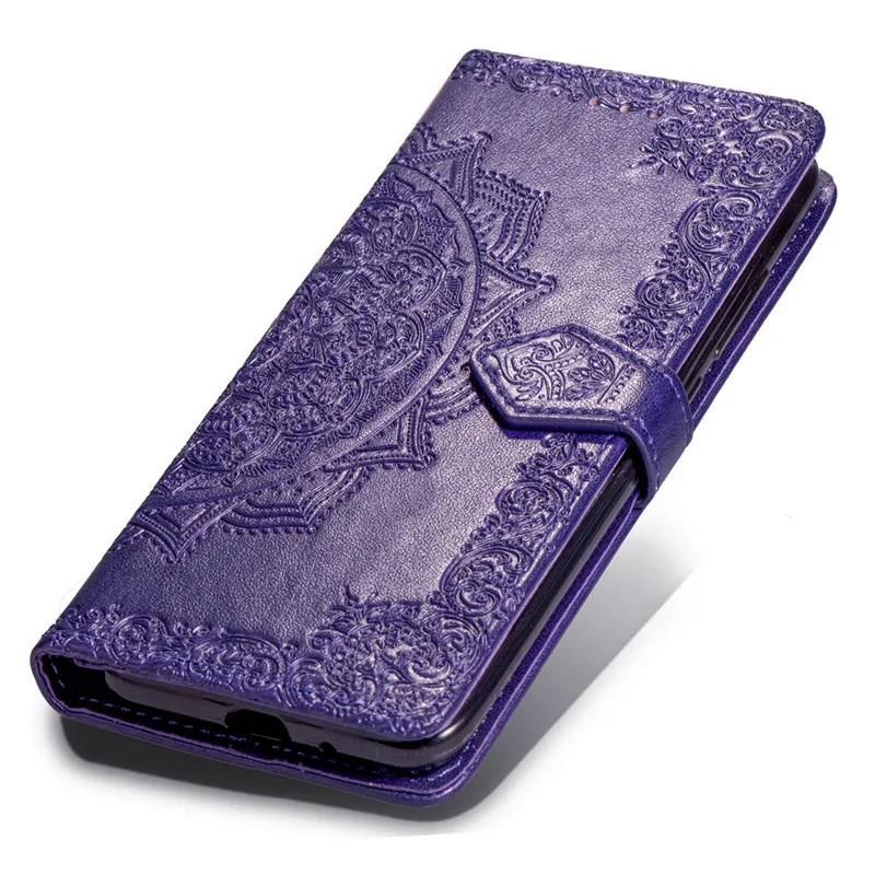 Purple Чехол-книжка с подставкой для Redmi Note 7, чехол для Redmi 7, силиконовый кожаный чехол-бумажник для Xiaomi Redmi Note 7 8 Pro Redmi 7A 6A Go K20, чехол - Цвет: Purple