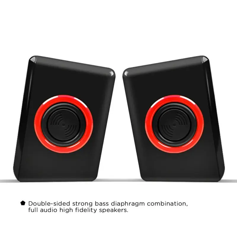 Портативные компьютерные колонки объемного звучания со стерео басами Usb