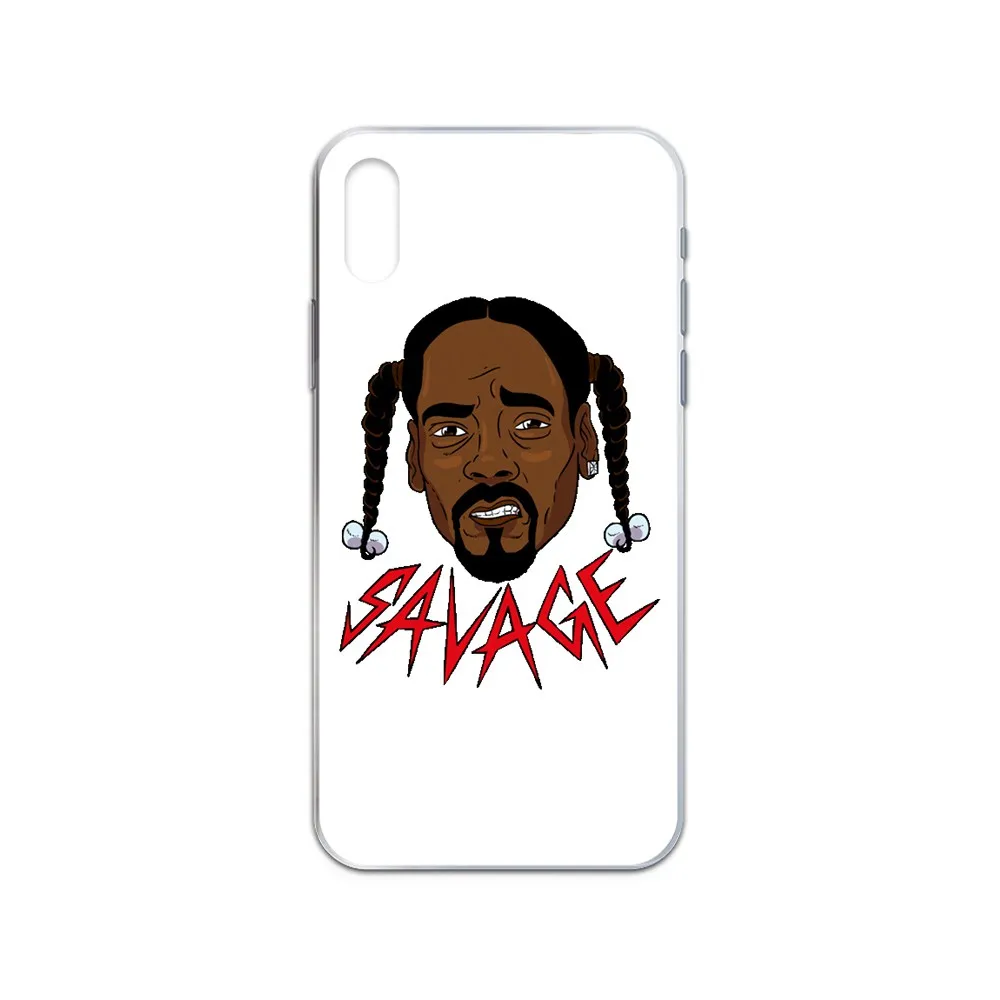 3D Водонепроницаемый чехол с мультяшным принтом snoop dogg Прозрачный для телефона