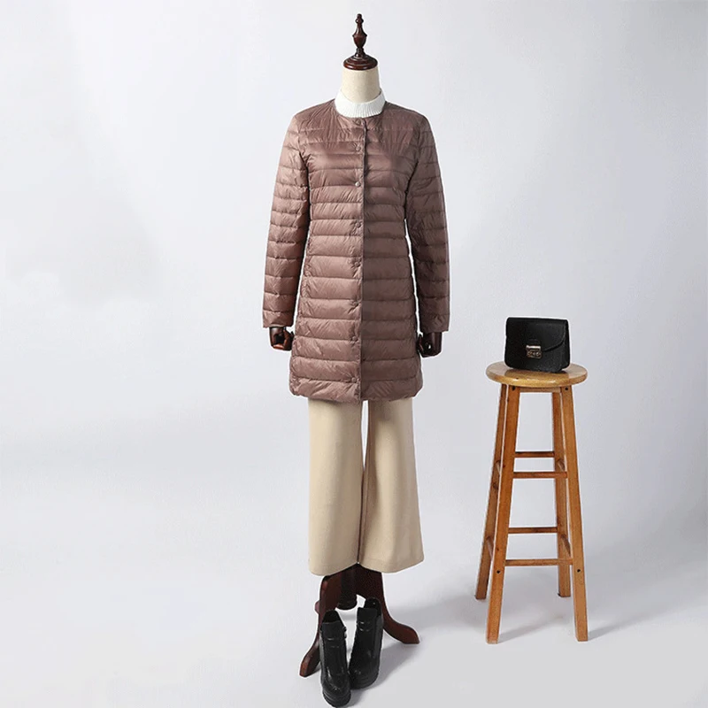 Куртка-пуховик женская зимняя, ульсветильник Кая, на утином пуху, ED1186 от AliExpress RU&CIS NEW