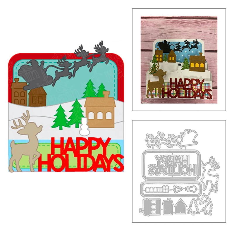 Новинка 2020 рождественские металлические Вырубные штампы для творчества