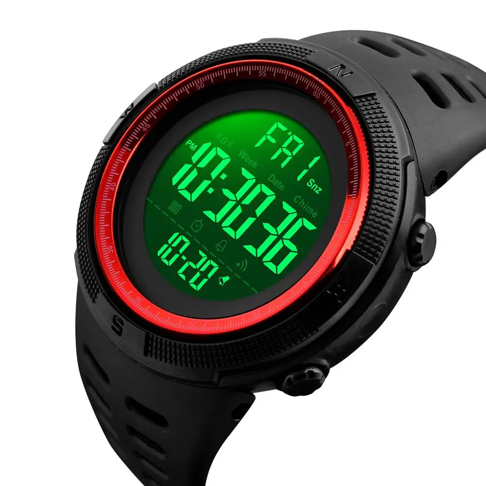 

Top Brand SKMEI Men's Watch Luxury Sport Digital Wrist Watches Count down Luminous Display Bracelet For Men Alarm Clock Man 1251