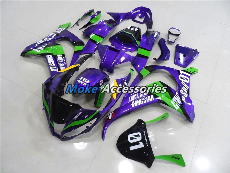 

Motorcycle Fairings Kit Fit For Zx-10r 2011 2012 2013 2014 2015 Bodywork Set High Quality Injection Ninja Purple EVANGELION-01