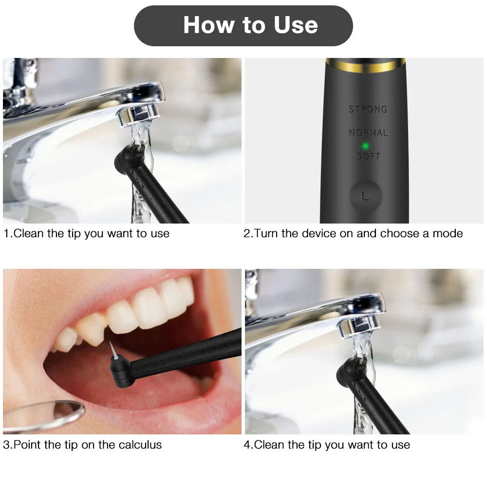 

Ultrasonic Calculus Remover Dental Scaling Electric Portable Scaler Oral Irrigator Teeth Whitening Tartar Scraper Health Dentist