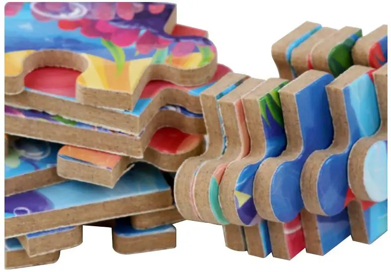 

60 pieces of iron box wooden puzzle cartoon cartoon graphic jigsaw puzzle