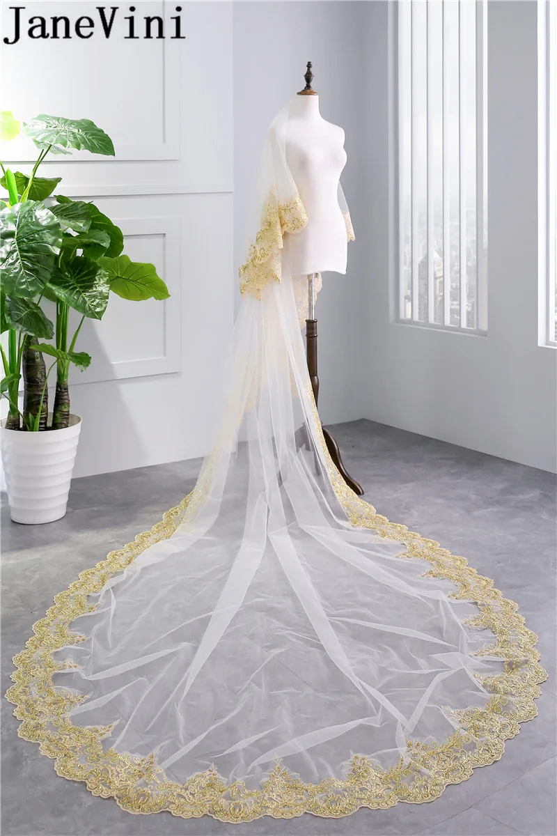 Длинная свадебная фата с гребнем и блестками 3 5 м | Свадьбы торжества