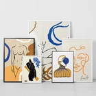 Рисунок в скандинавском стиле, абстрактная фигурка, постер для гостиной, спальни, Настенная картина, Современный домашний декор, Картина на холсте