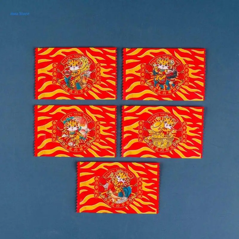 Набор упаковочных пакетов с изображением китайского тигра посылка пакет для