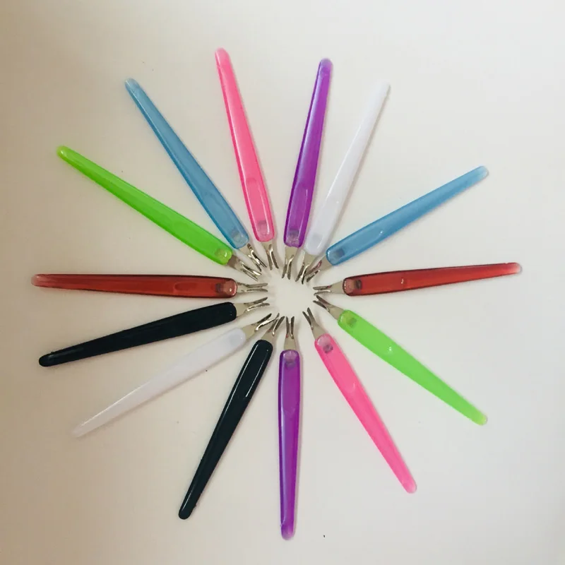 10 шт./лот новая вилка для кожи старой инструмент ногтей отделки пластиковая ручка