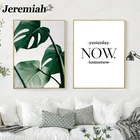 Современная Минималистичная зеленая посадка Холст Картина черепаха лист письмо плакат настенное искусство скандинавский эстетический домашний Кабинет Украшение