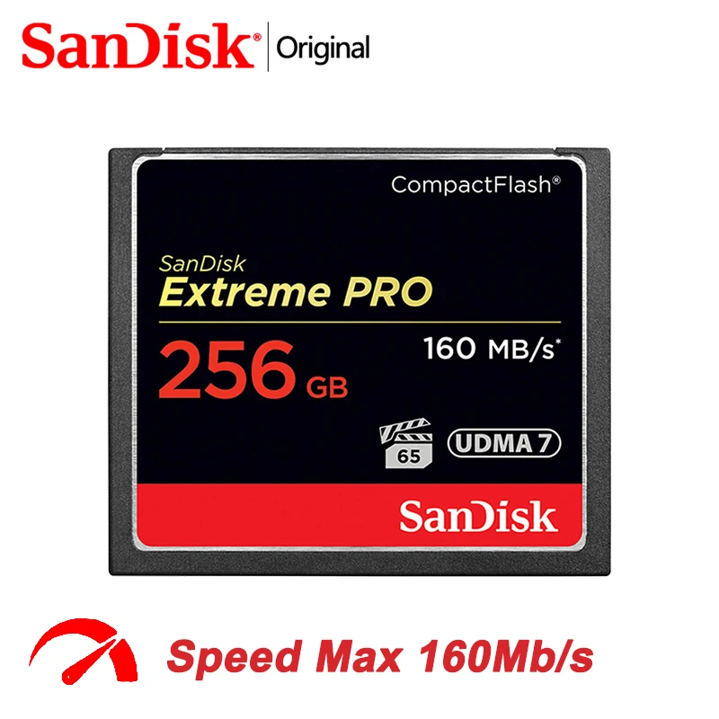 

SanDisk Extreme Pro Memory Card 64GB CF 160MB/S High Speed Flash Memory Card 128GB CF Cards 32GB 256GB Full HD Video For Camera