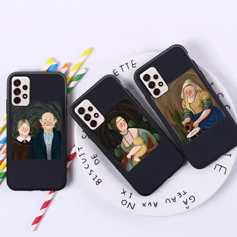 

Fashion Art Paintings Phone Case For Samsung A10 32 51 52 71 72 50 12 21S S10 S20 S21 note 10 20 Plus Fe Ultra