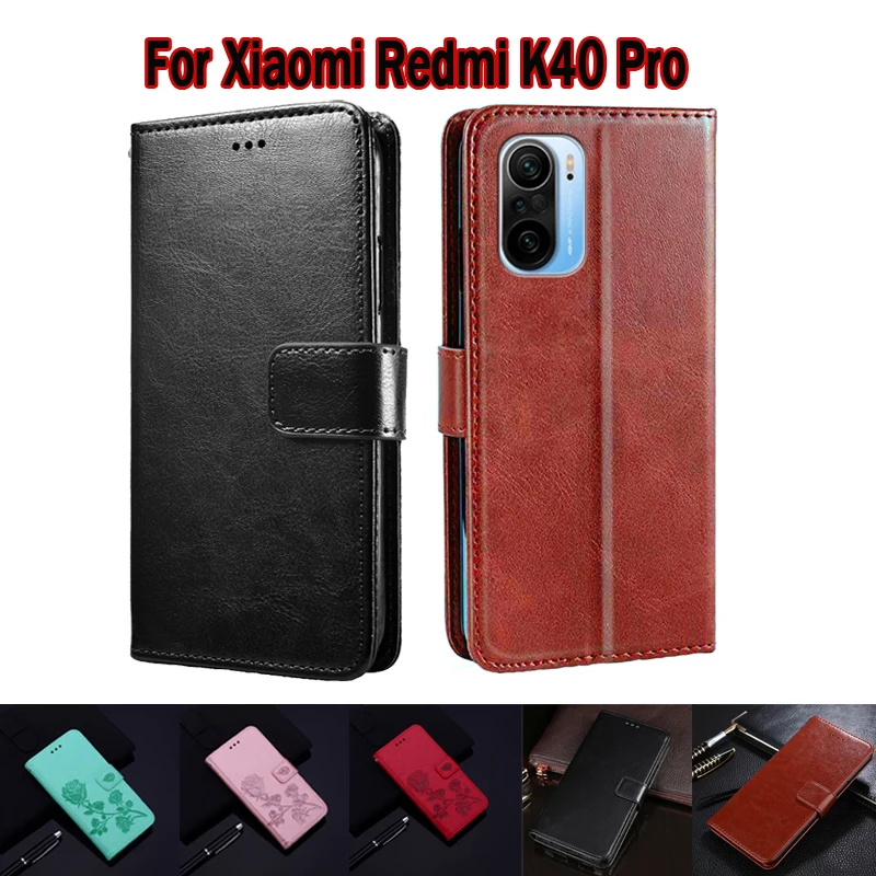 

Flip Case For Xiaomi Redmi K40 Pro Cover Phone Protective Shell Funda Case For Redmi K40 Pro Wallet Leather Book Hoesje Capa Bag