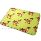 Коврик Queen Scarlet ( Of Fire), нескользящий коврик, впитывающий воду, дверной коврик с огнем, небесно-голубой огонь