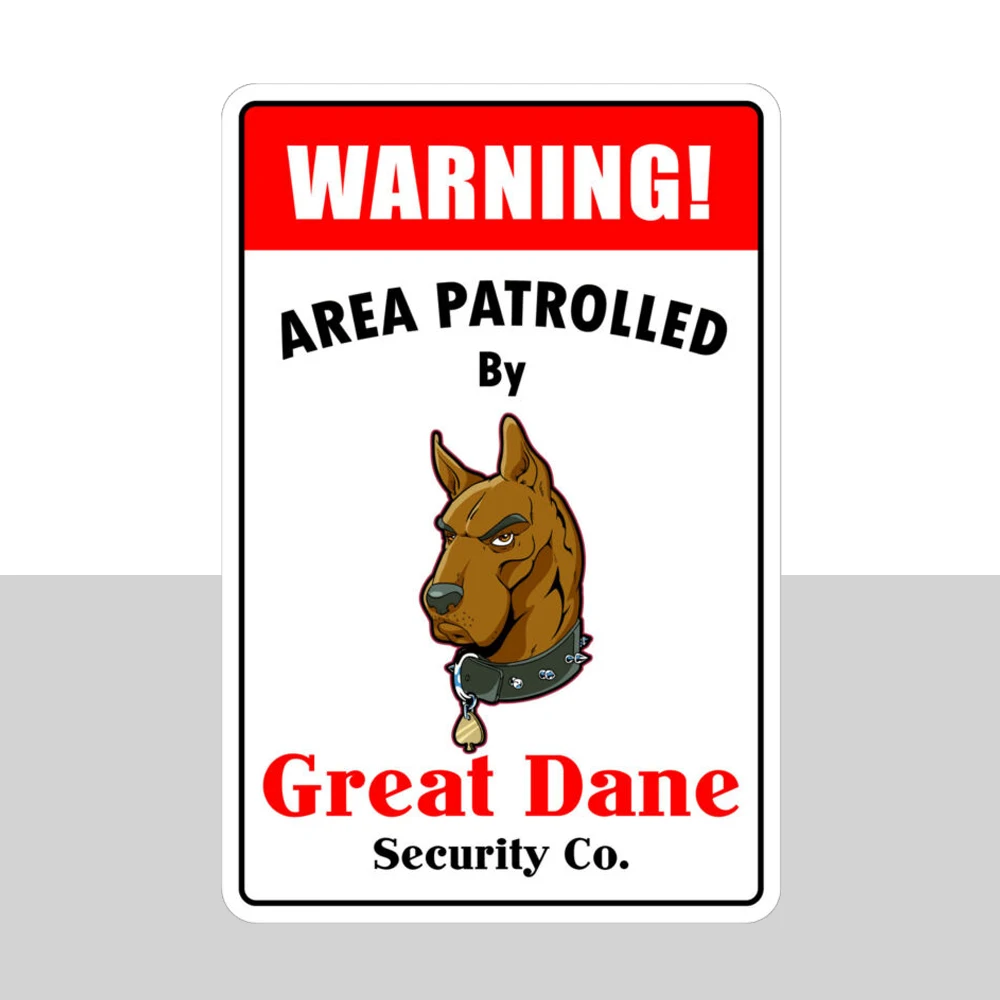 

Алюминиевая зона Предупреждение, патрулированная датчиком дог 8X12, металлический новый знак, металлический декор