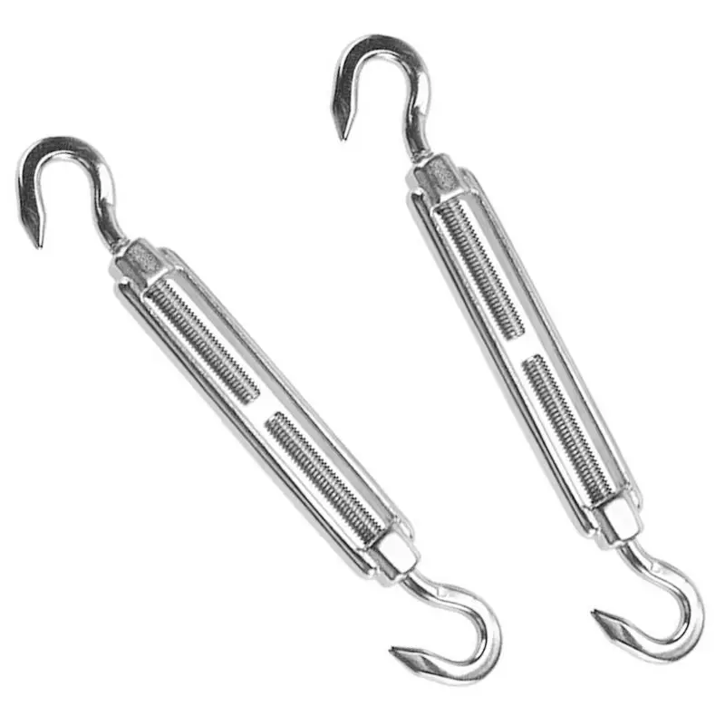 2шт M8 вертушка натяжитель провода 304 нержавеющая сталь крюк Веревка кабель