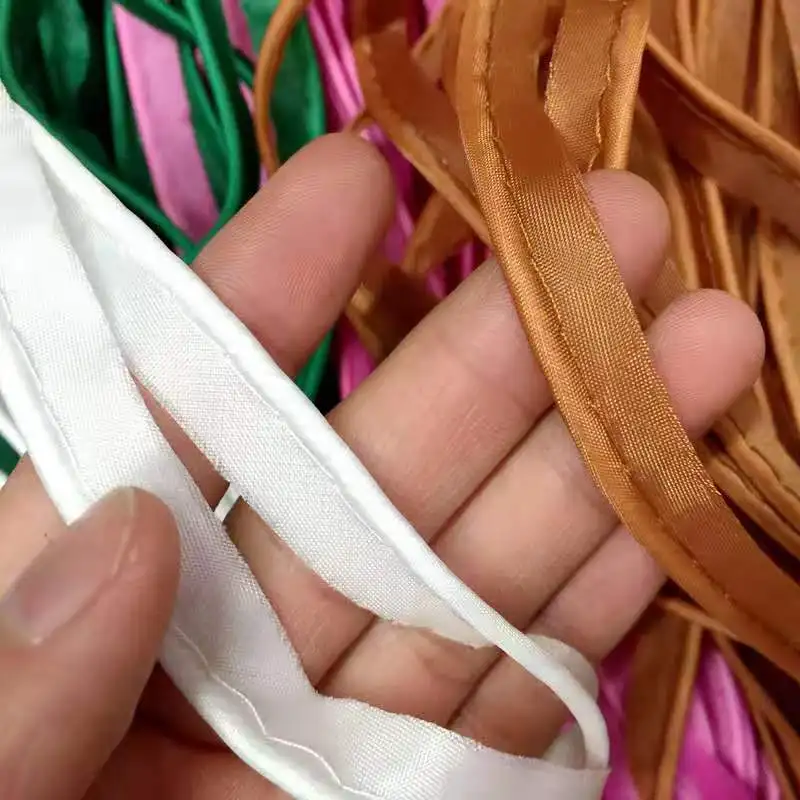 10 мм атласная полиэфирная лента для переплета с веревкой шнур лоскутного шитья