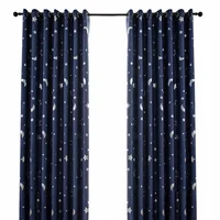 High Quality Northern European Style  Contracted Popular Star And Moon Curtain Living Room Full Shading Heat Insulation Curtain