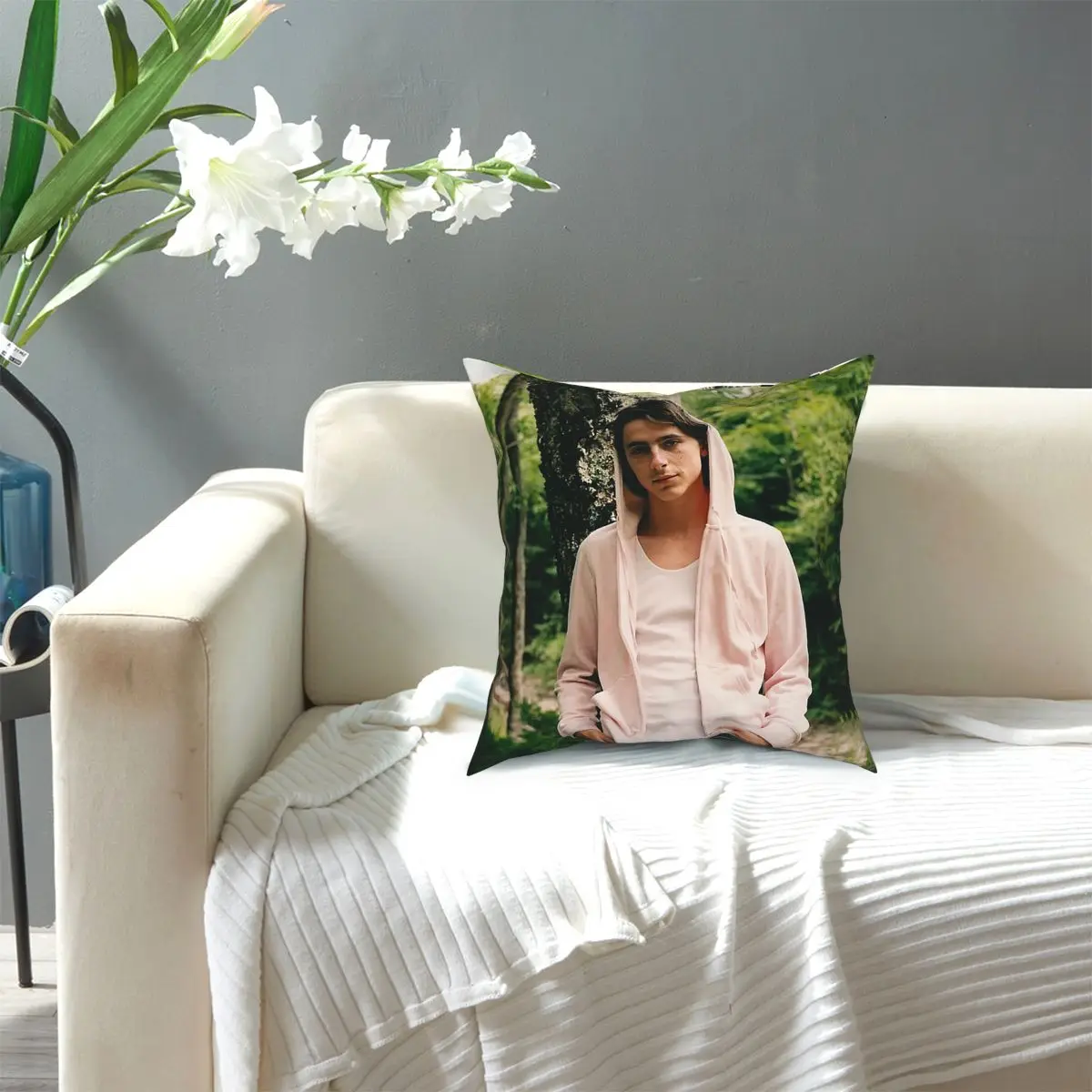 

Timothee Chalamet GQ Poster Throw Pillow Cover Polyester Throw Pillow Awesome Pillowcover Home Decor