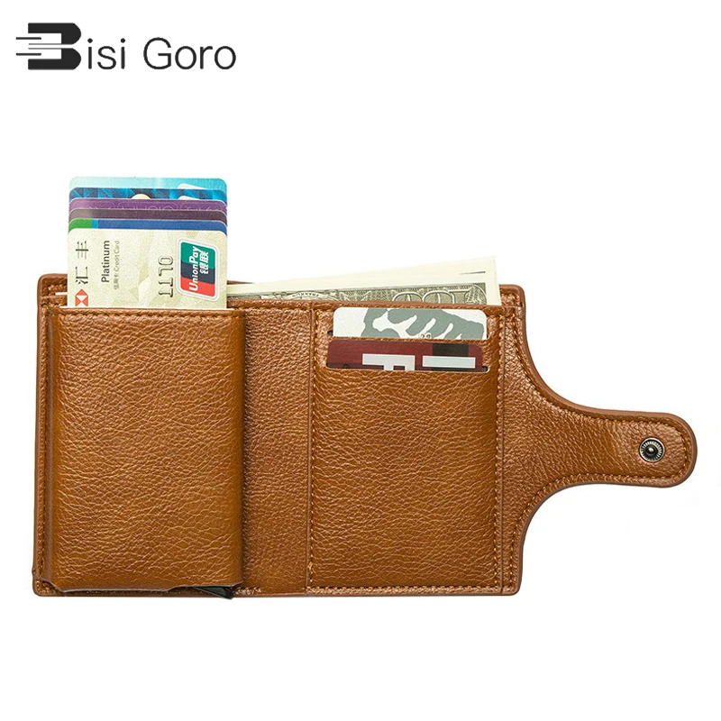 BISI GORO/2021 кошелек для женщин маленький унисекс в винтажном стиле Однотонные