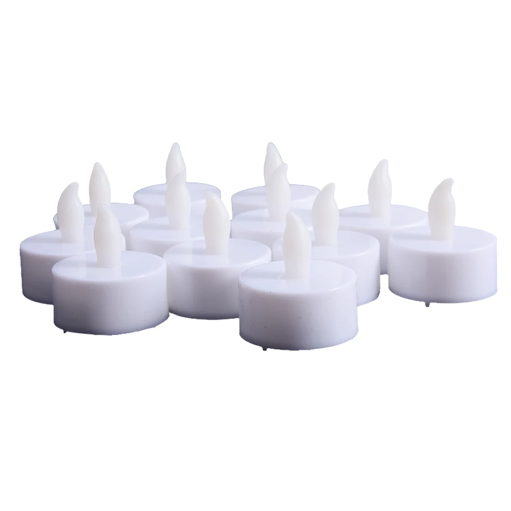 Electronic Smokeless Indoor Outdoor Simulation Tealight Candle Holiday Home Decoration Plastic Flameless Christmas | Украшения и