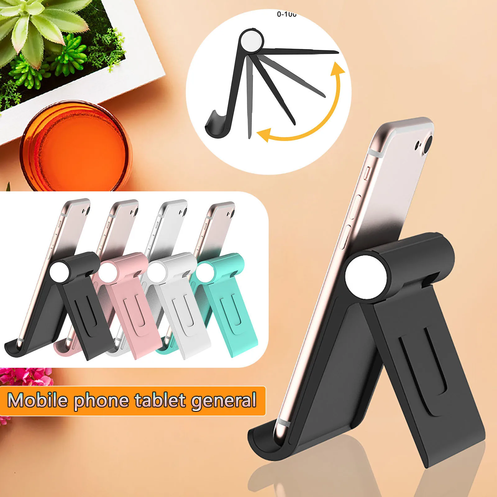 

Foldable Smartphone Holder Desk Stand Lazy Tablet Computer For Iphone Ipad Huawei Samsung Tablet Smartphone Portable Phone Stand