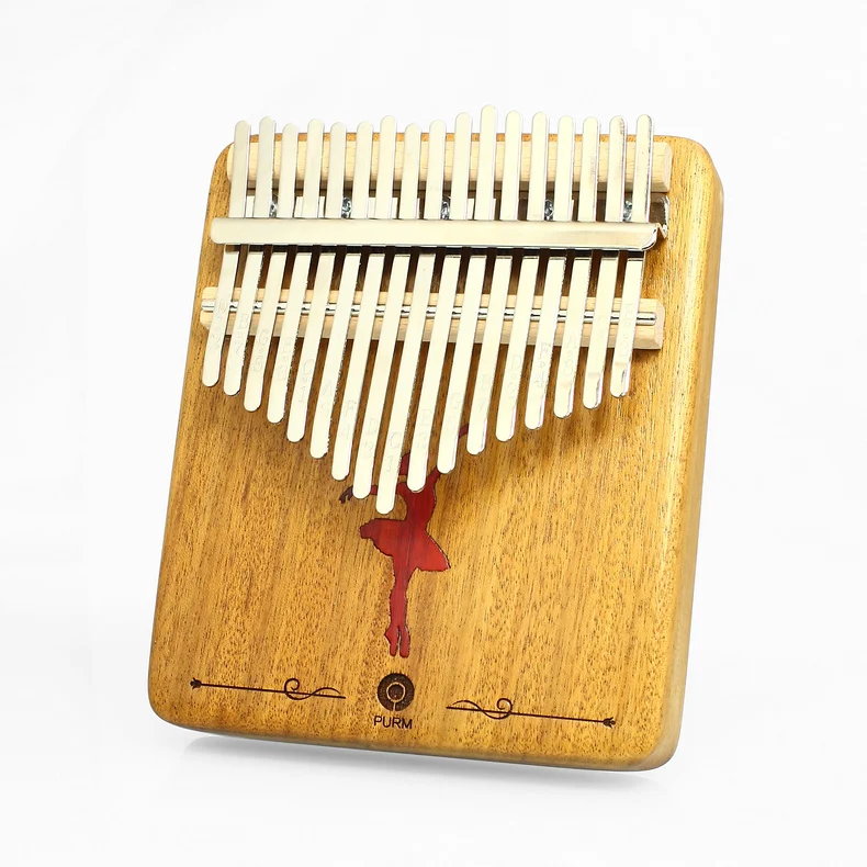 PURM 17 teclas Kalimba africano de madera maciza dedo pulgar Piano Sanza Mbira Caliba tocar con guitarra Instrumento musicales | Спорт и