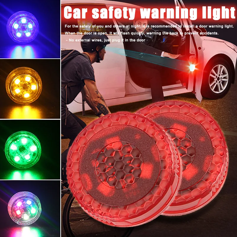 2019 4 шт. Беспроводной светодиодный автомобиль открывания двери Аварийные огни с