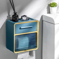 toilet tissue box punch free waterproof wall mounted toilet paper rack toilet paper holder