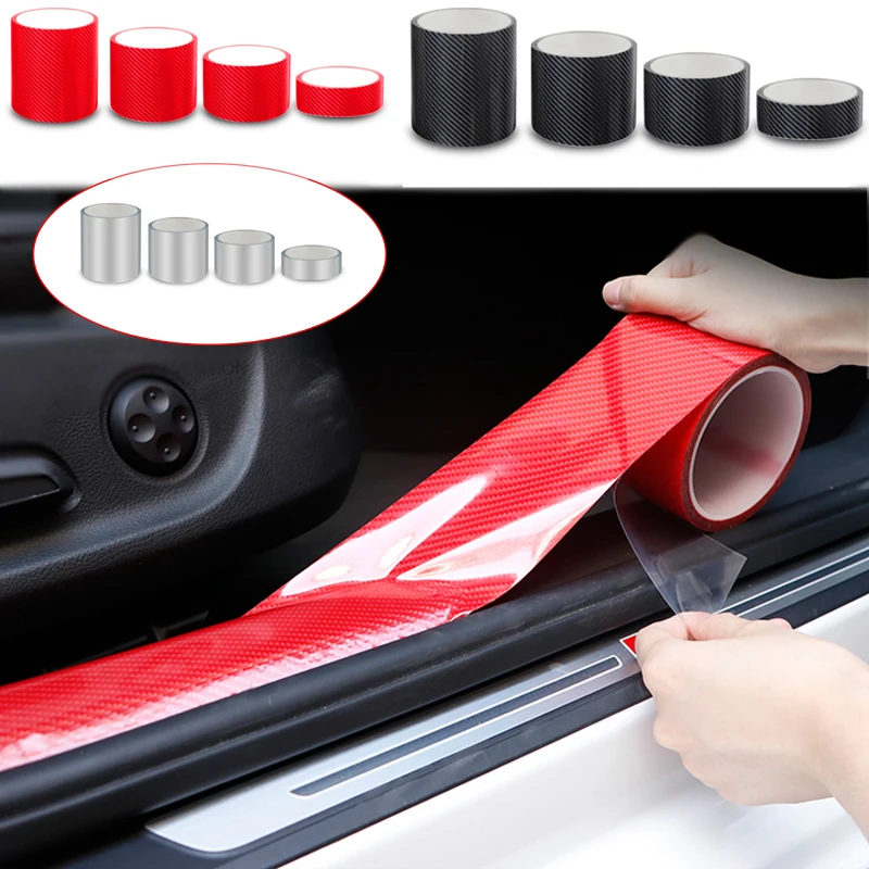 

5D Carbon Nano Glue Car Sticker Auto Protector Film Door Edge Protective Car Trunk Door Sill Full Body Sticker ExternalAccessory