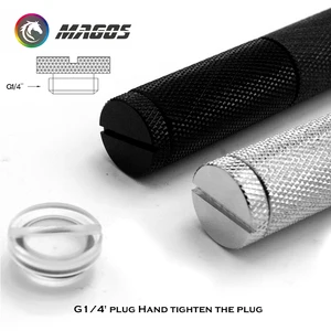 Плавная заглушка для воды G14, Заглушка для водяного охлаждения, чернаяСеребристаяЗолотистаябелая, 2 шт.