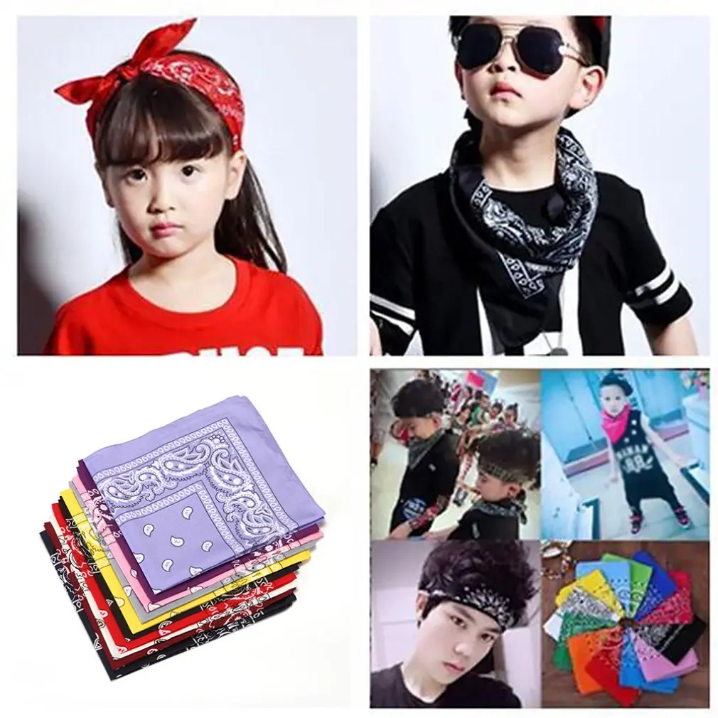 

Paisley Square Punk Hip Hop Bandana Neckerchief Latest Headwear/Hair Band Scarf Neck Wrist Wrap Band Headtie Headwrap Steetwear