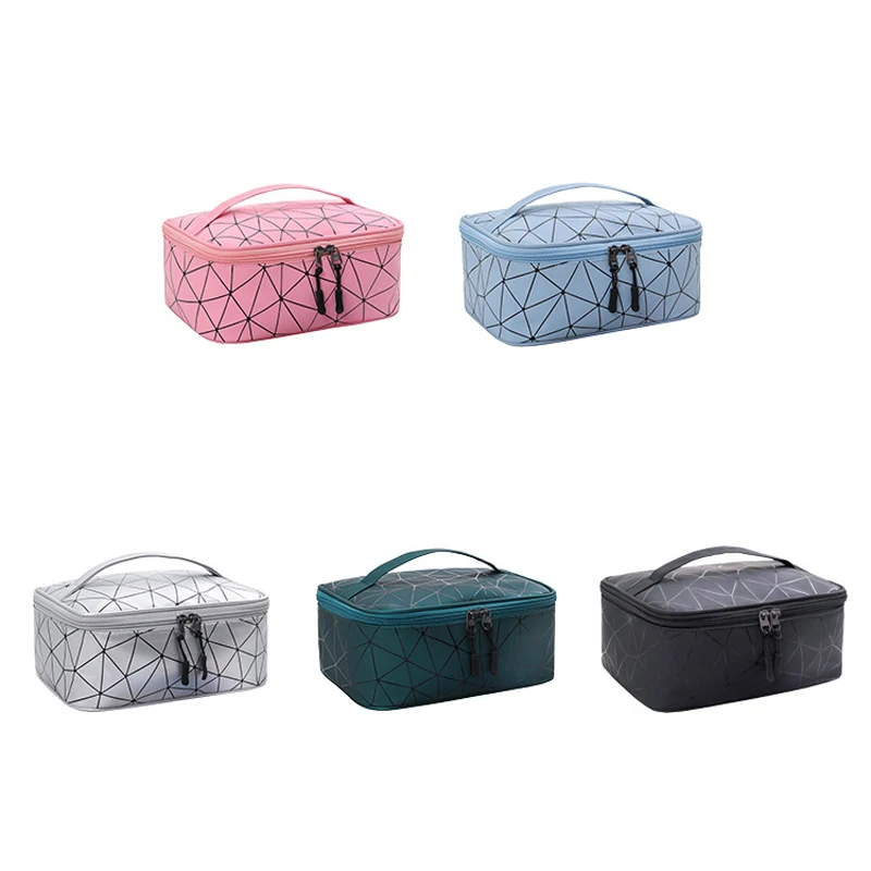 

Rhombus Cosmetic Bag Women Makeup Bags Travel Organizer Waterproof Make Up Case Portable Storage Pouch Beauty Toiletry Neceser