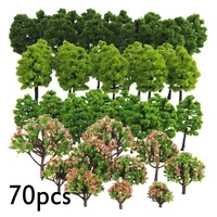 70pcs artificial tree model trees 1751100 ho z tt scale layout train garden park buildings in stock