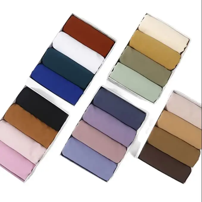 Премиум Тяжелый шифоновый хиджаб шарф малайзийские женские шарфы хиджабы