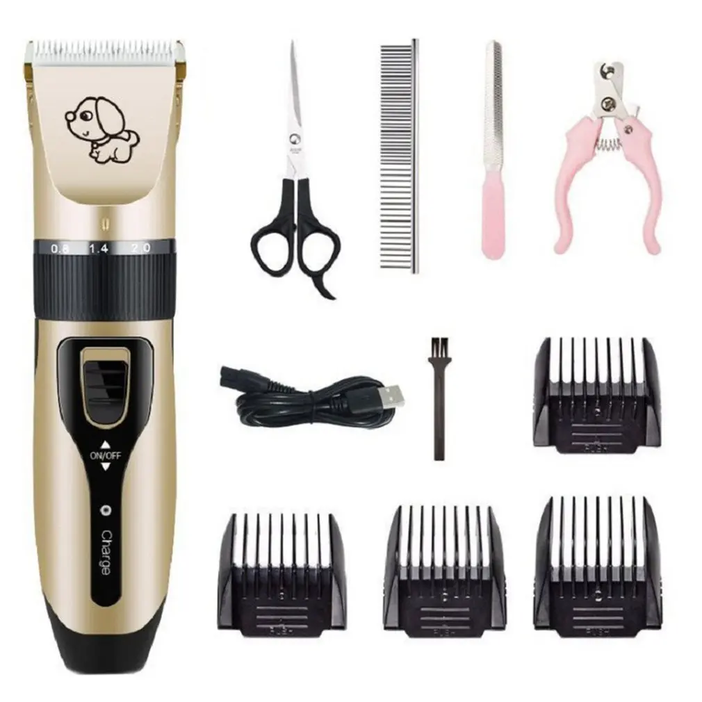 

Профессиональные электрические машинки для стрижки волос, бритва для собак и кошек, низкий уровень шума, перезаряжаемые, простые в использо...