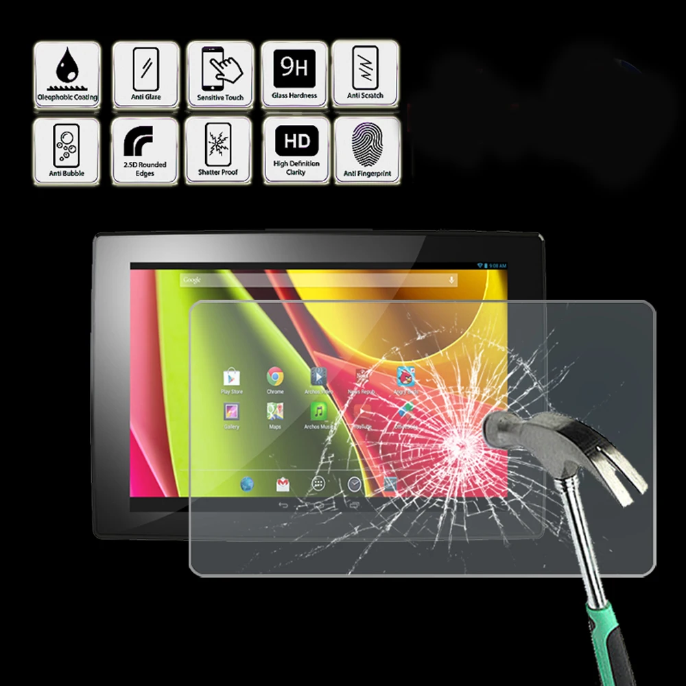 

Защитное стекло для планшета ARCHOS 101 Cobalt 10,1 дюйма, закаленное стекло для защиты экрана от отпечатков пальцев