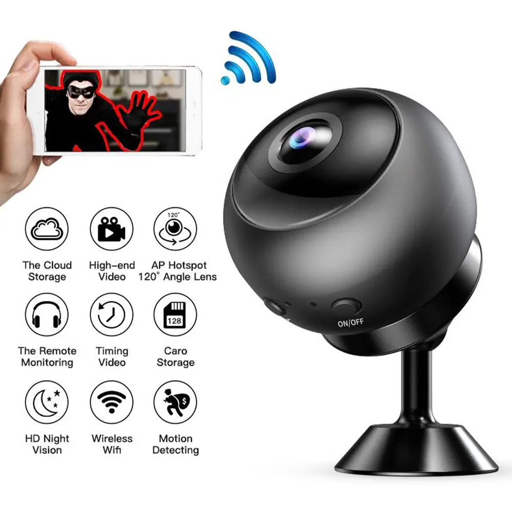 

1080P HD Wifi Mini IP Camera Night Vision Home Security Surveillance Remote Monitor Video Voice Recorder Spy HD Night Vision