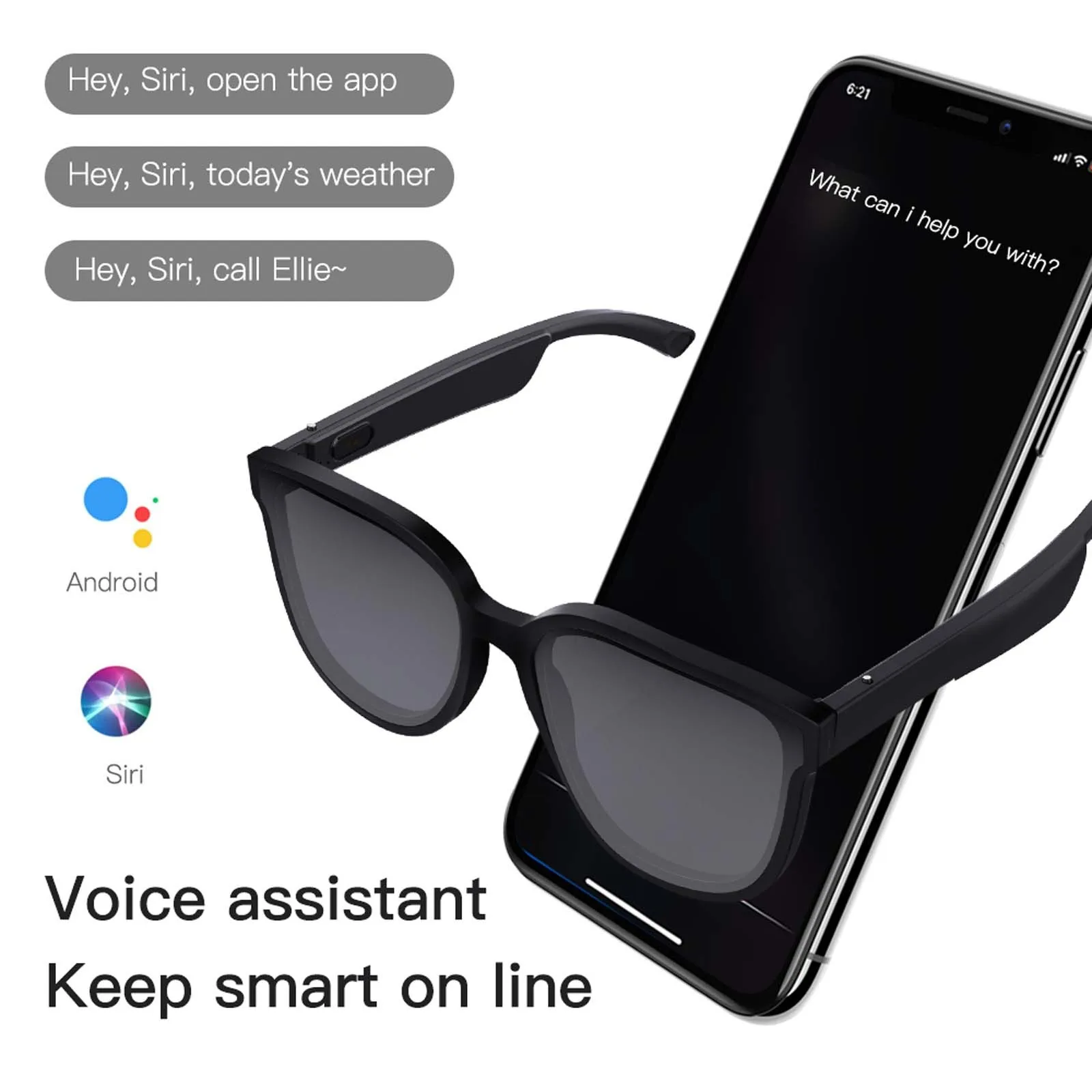 저렴한 스마트 안경 무선 블루투스 음악 헤드셋 오디오 스피커 핸즈프리 통화 헤드폰 선글라스, 안드로이드 및 IOS 용 # G3