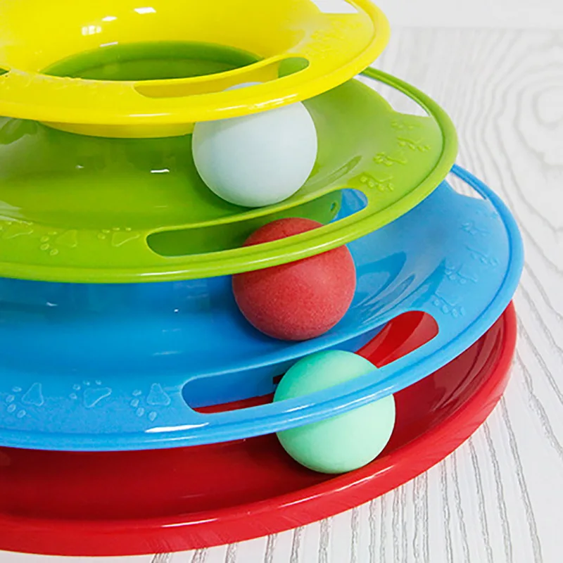 1 шт. игрушка для кошек мяч домашних животных игрушки развитие ума диск три